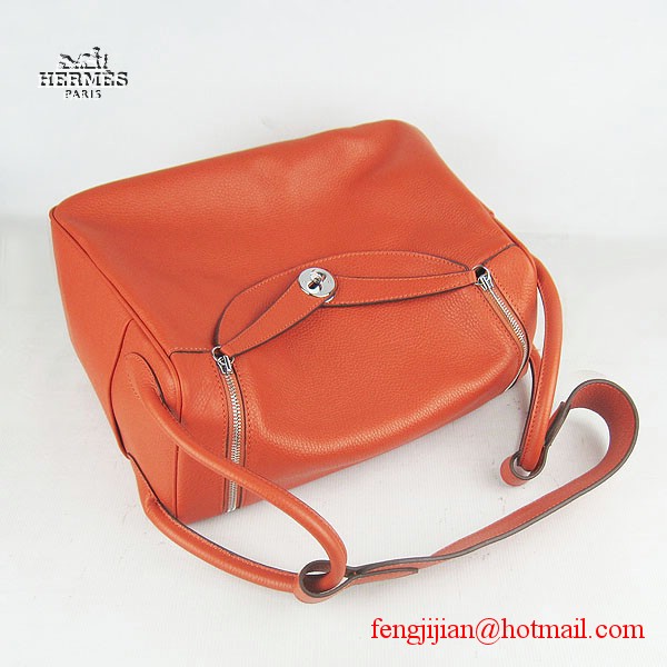 Hermes Women Shoulder Bag Orange 6208 Hermes Women Shoulder Bag Orange 6208